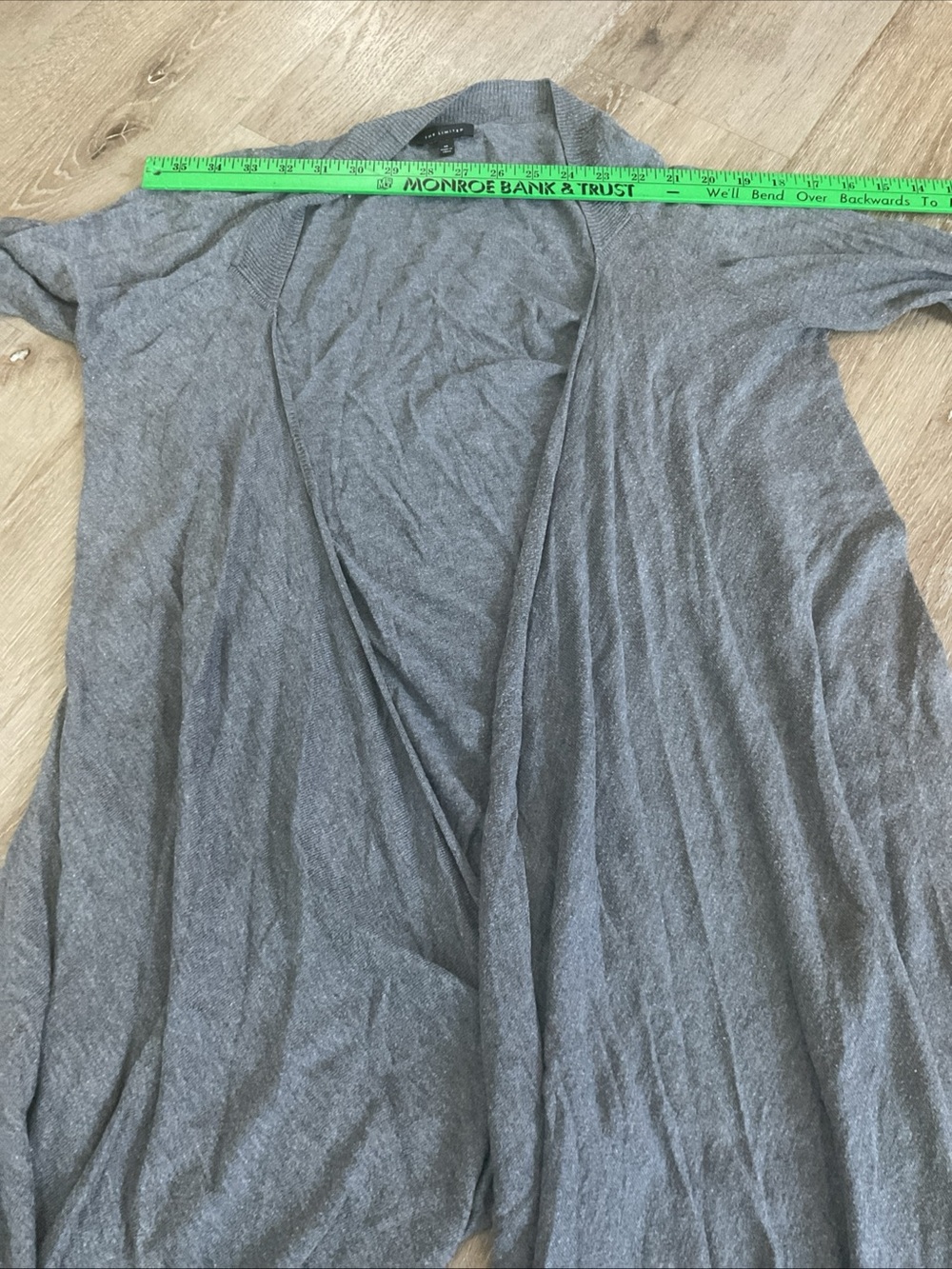 The Limited - Grey Open-Front Women's Cardigan - Size Medium